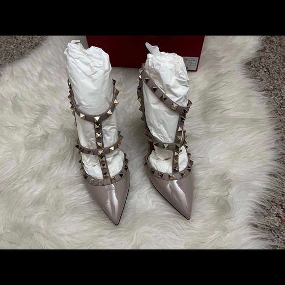 ❤️SOLD❤️Valentino rockstud slingbacks pumps 35.5 - Picture 3 of 10